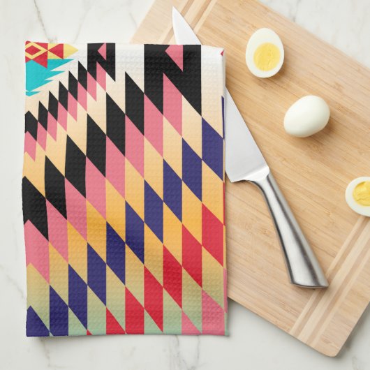 Navajo Design-7 Küchentücher (Viertel Falte)