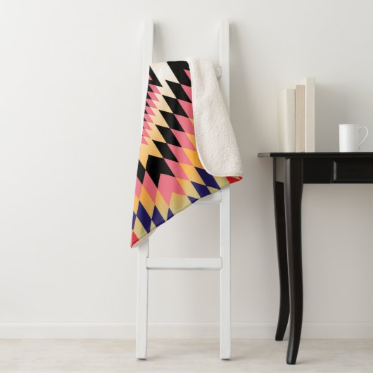 Navajo Design-7 Sherpa Blanket Sherpadecke (Beispiel)