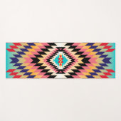 Navajo Design 7 Yoga Mat Yogamatte (Vorderseite (Horizontal))