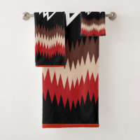Navajo Design 9 Bath Towel Set