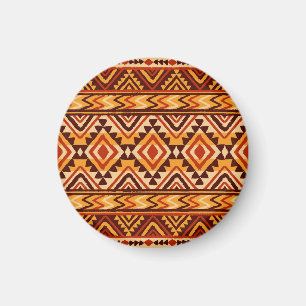 Navajo-Ethnisch-Ornament: Nahtlos Vintage Magnet
