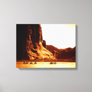 Navajo Fahrer in Canyon de Chelly 1904 von Edward  Leinwanddruck