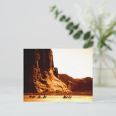 Navajo Fahrer in Canyon de Chelly 1904 von Edward Postkarte (Stehend Vorderseite)