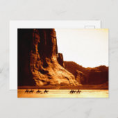 Navajo Fahrer in Canyon de Chelly 1904 von Edward  Postkarte (Vorne/Hinten)