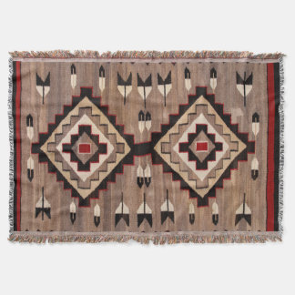 NAVAJO-FEDERMUSTER-TAPETE 1900er Nachdruck Decke