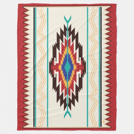 Navajo-Fleece-Decke Fleecedecke (Vorderseite)