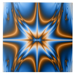 Navajo Fraktal Star Fliese