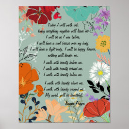 Navajo Gebet Spaziergang in Beauty Poster