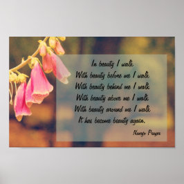 Navajo Gebet Spaziergang in Beauty Poster