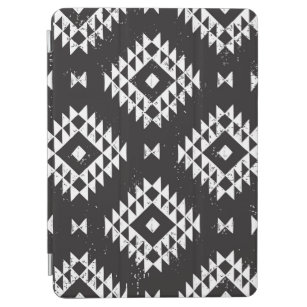 Navajo Geometric: Schwarz-weißes Stamm. iPad Air Hülle