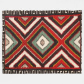 Navajo Horse Saddle Blanket 1890s Print Fleecedecke (Vorderseite (Horizontal))