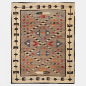 NAVAJO HORSE SADDLE BLANKET PRINT FROM 1900 FLEECEDECKE (Vorderseite)