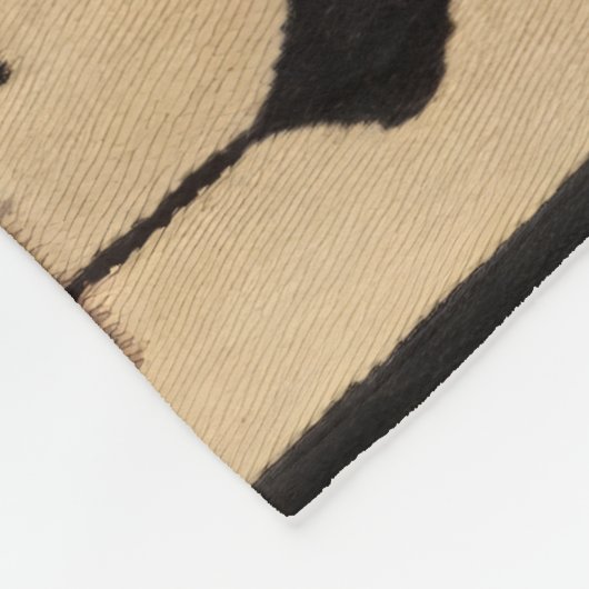 NAVAJO HORSE SADDLE BLANKET PRINT FROM 1900 FLEECEDECKE (Ecke)