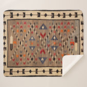 NAVAJO HORSE SADDLE BLANKET PRINT FROM 1900 SHERPADECKE (Vorderseite (Horizontal))