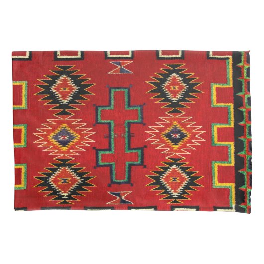 NAVAJO INDIAN 1890 STUNDE SADDLE BLANKET KISSENBEZUG (Vorderseite)