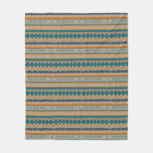 Navajo Indian Design Blanket Fleecedecke