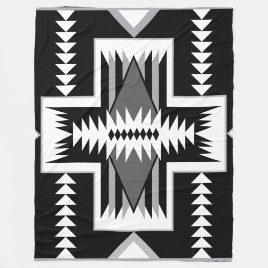 Navajo Indian Design Fleece Blanket (Vorderseite)