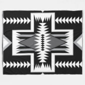 Navajo Indian Design Fleece Blanket (Vorderseite (Horizontal))