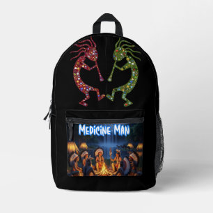 Navajo-Legende Sun Dancing Kokopelli Bedruckter Rucksack