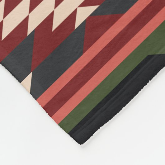 Navajo Muster 11 Fleecedecke (Ecke)