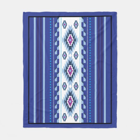 Navajo Muster Design-11 Blanket Fleecedecke (Vorderseite)