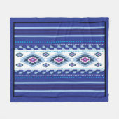 Navajo Muster Design-11 Blanket Fleecedecke (Vorderseite (Horizontal))