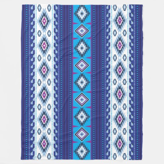 Navajo Muster Design-11 Blanket Fleecedecke (Vorderseite)