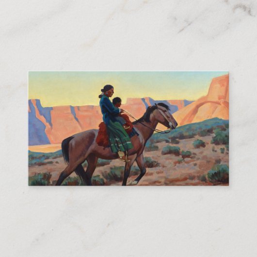 Navajo Mutter, 1945 von Maynard Dixon Visitenkarte (Vorderseite)