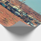 Navajo Native American life on reservation in Ar Geschenkpapier (Ecke)