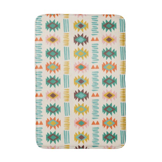 Navajo Native American Pattern Badematte (Vorderseite Vertikal)