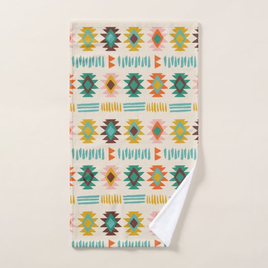 Navajo Native American Pattern Badhandtuch Set (Handtuch)