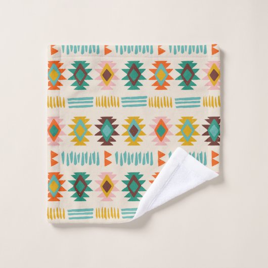 Navajo Native American Pattern Badhandtuch Set (Waschlappen)