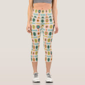 Navajo Native American Pattern Capri Leggings (Vorderseite)