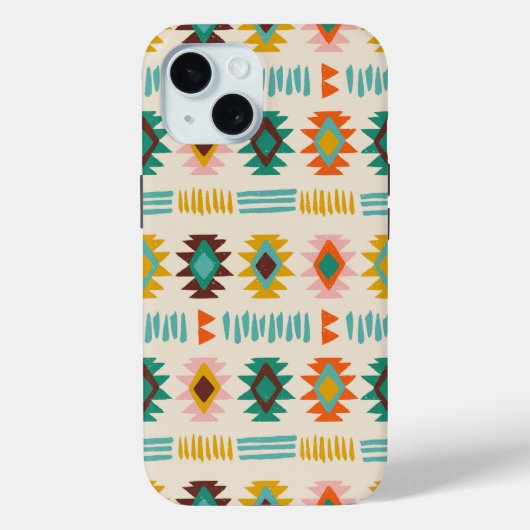 Navajo Native American Pattern Case-Mate iPhone Hülle (Rückseite)