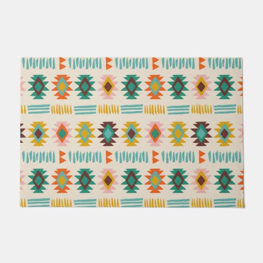 Navajo Native American Pattern Fußmatte (Vorderseite)