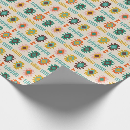 Navajo Native American Pattern Geschenkpapier (Ecke)