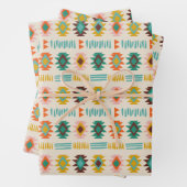 Navajo Native American Pattern Geschenkpapier Set (Beispiel)