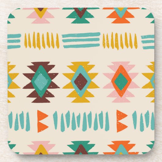 Navajo Native American Pattern Getränkeuntersetzer (Vorderseite)
