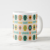 Navajo Native American Pattern Jumbo-Tasse (Vorderseite Rechts)