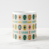 Navajo Native American Pattern Jumbo-Tasse (Vorderseite)