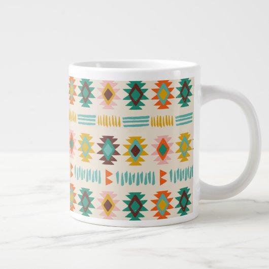 Navajo Native American Pattern Jumbo-Tasse (Rechts)