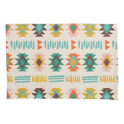 Navajo Native American Pattern Kissenbezug (Vorderseite-Links)