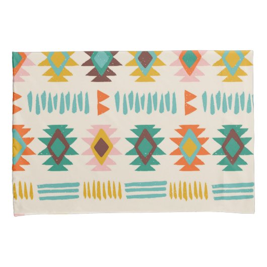 Navajo Native American Pattern Kissenbezug (Vorderseite-Rechts)