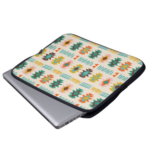 Navajo Native American Pattern Laptopschutzhülle (Vorne Knopf)