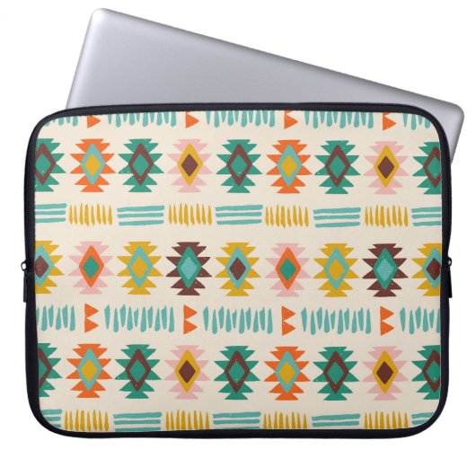 Navajo Native American Pattern Laptopschutzhülle (Vorderseite)