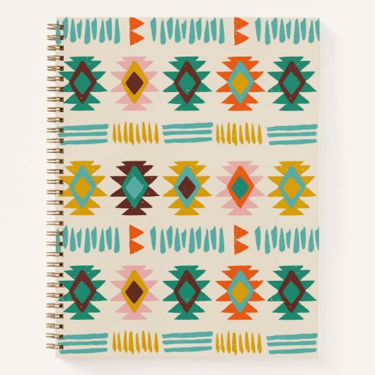 Navajo Native American Pattern Notizblock (Vorderseite)