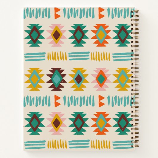 Navajo Native American Pattern Notizblock (Rückseite)