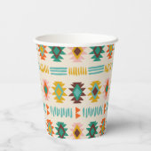 Navajo Native American Pattern Pappbecher (Rückseite)