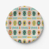 Navajo Native American Pattern Pappteller (Vorderseite)