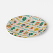 Navajo Native American Pattern Pappteller (Schrägansicht)